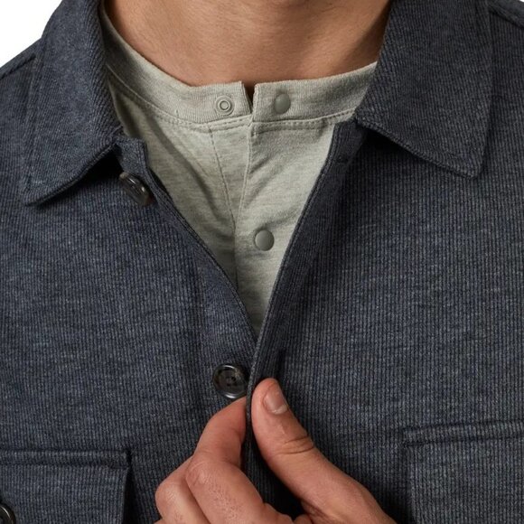 7 Diamonds Men's Charcoal Gray Shirt Jacket Shacket Size M-NWT - Picture 4 of 7